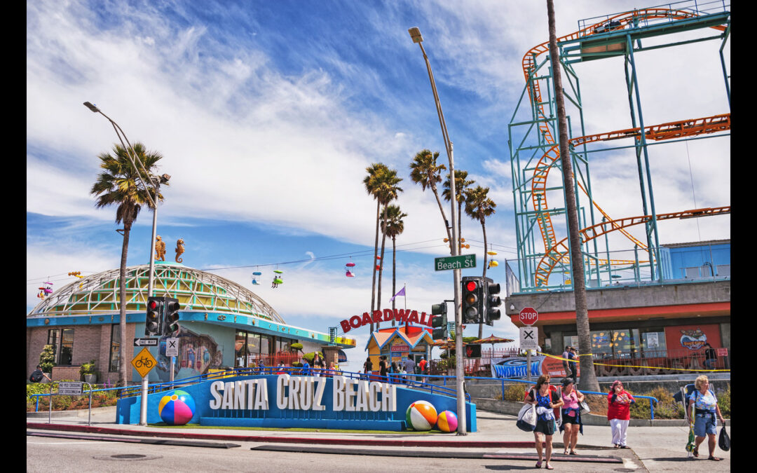 Santa Cruz Beach Boardwalk is an ideal location for a Mr Treasure Hunt event